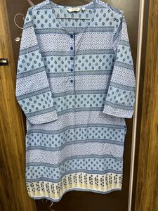 Blue Kurti Leggings Set