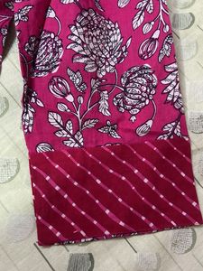 Floral Print Box Pleat Top