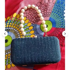 Elegant Navy Blue Clutch