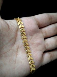 Gold Leaf Chain Necklace