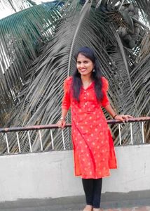 Red Printed Kurta
