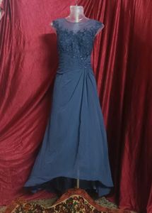 Elegant imported Navy Blue Maxi Dres