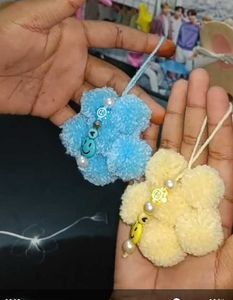 Cute Flower Pom-Pom Charm Set Any 1