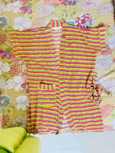 Colorful Striped Robe