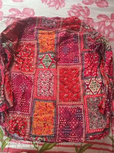 INDOWESTERN PRINT TOP (SALE )
