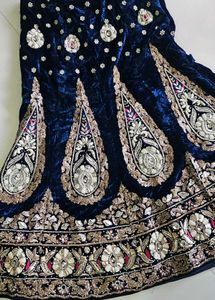 handwork navy blue Lehenga Choli