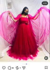 Elegant Pink Tulle Gown