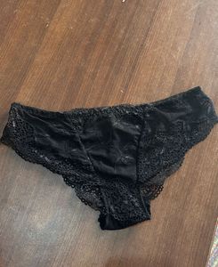 Used Black Lace Panty