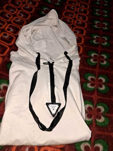 Sale 🎊🎆🎄🎉Embrace White Hoodie w Black Drawstr