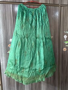 Green Ethnic Skirt