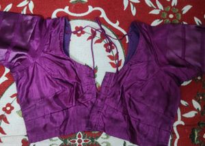 new Purple Saree Blouse