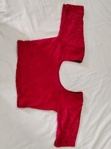 Red Lycra Blouse