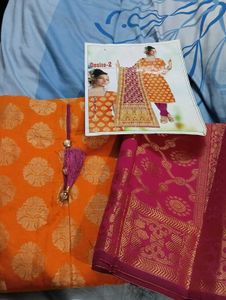 Beautiful Unstitched Banarasi Suit