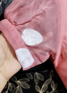 Chiffon Saree With Collar Blouse