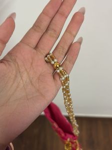 Elegant Pink Beaded Potli Bag