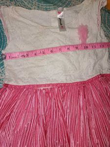 Pink Pleated Dress