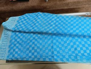Soft Cotton Kota Saree In Blue With Inside False