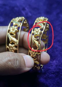 Gold Plated Bangle Jodi (Size 2.2)