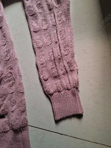 Dusty Rose Knit Cardigan