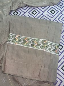 Elegant Beige Embroidered Salwar Kameez