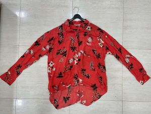🌺 SUNSHINE VIBES! Flowy Floral High-Low Shirt 🧡