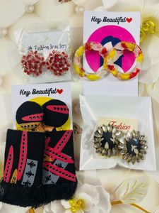 Charming Earring 4 Earrings Combo Collection
