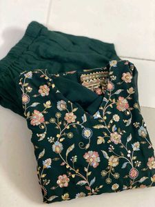 Heavy Kadai Suit With Plazzo And Chunni