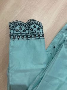 embroidered beaded Kurti set