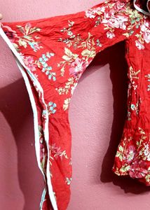 Red Floral Off-Shoulder Top