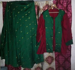 *Lahanga With Long Koti Kurti&#34;