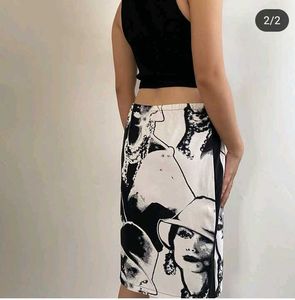 Printed Pencil Skirt