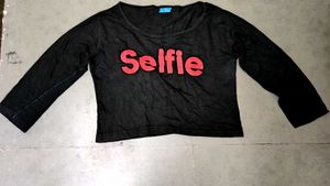 Black 'Selfie' Top