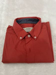 Jack & Jones Red Button-Down Shirt