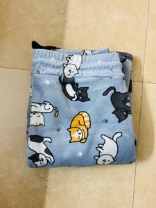 Cute Cat Print woolen lower