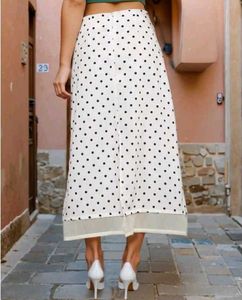 Polka Dot Midi Skirt