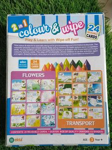 Ektra 2-in-1 Colour &amp; Wipe Educational Toy