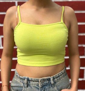 Green Crop Top