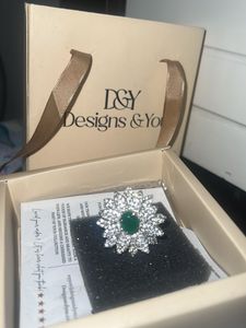 Golden Plated American Diamond Finger Ring