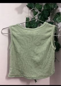 Cute Green Crop Top