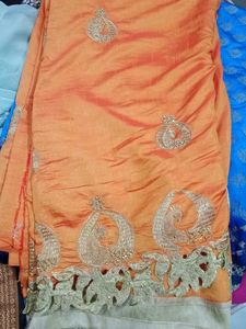 Elegant Embroidered Saree