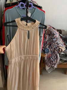 Elegant Pearl Embellished Dress