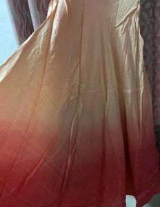 Elegant Peach Ethnic Gown