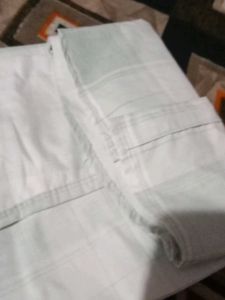 White Plaid Button-Down Shirt