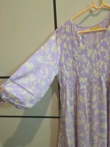 Lavender Floral Mustard Brand Dress