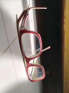 Vintage Red, Pl & White Frame Glasses