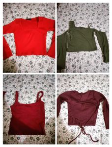 Sale!! 4 Diffrent Styles Croptops Combo Offerr!!