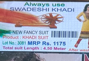 Pure Cotton Gadhi Asharam Khadi Suit