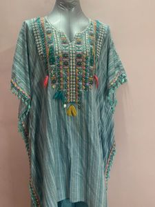 Boho Embroidered Kaftan Set