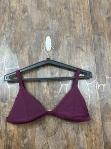 Burgundy Bikini Top