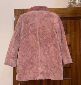Benetton Pink Teddy Coat